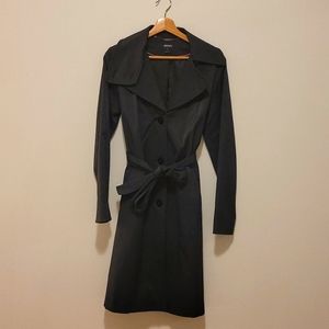DKNY Black Trench Coat